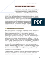 Sobre Los Orígenes de La Crisis Financiera