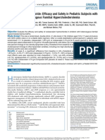 Colesevelam Hydrochloride: Efficacy and Safety in Pediatric Subjects With Heterozygous Familial Hypercholesterolemia