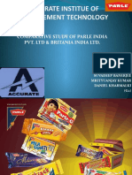 Comparative Study of Parle India and Britannia India Ltd