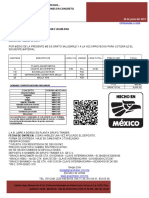 Sicma, S.A. de C.V. Cotizacion S-3256 Peralte 15+5 Vigueta y Bovedillas