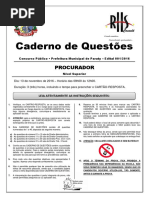 Prova de Procurador Paraty