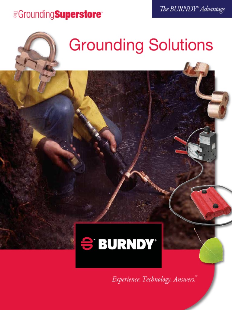 BURNDY Grounding Catalog PDF Electrical Connector Building Engineering