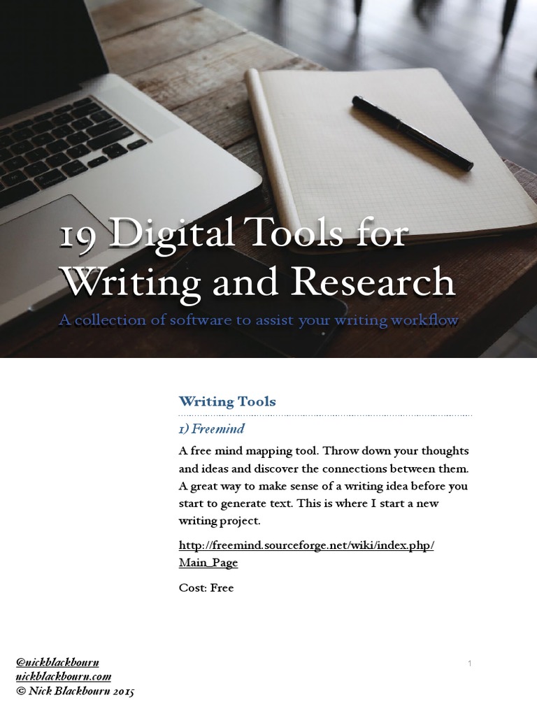 19 Digital Tools for Writing and Research Evernote Portable