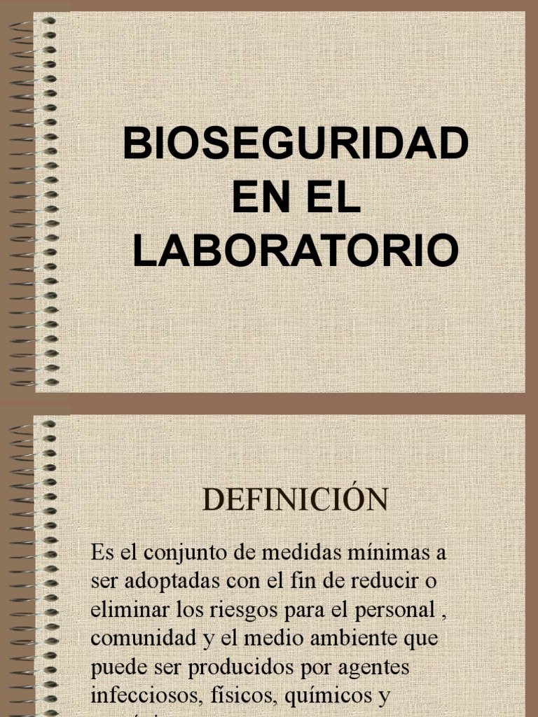 Bioseguridad en El Laboratorio | PDF | Laboratorios | Infección