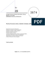 CONPES 3874 Politica para La Gestion Integral de Residuos