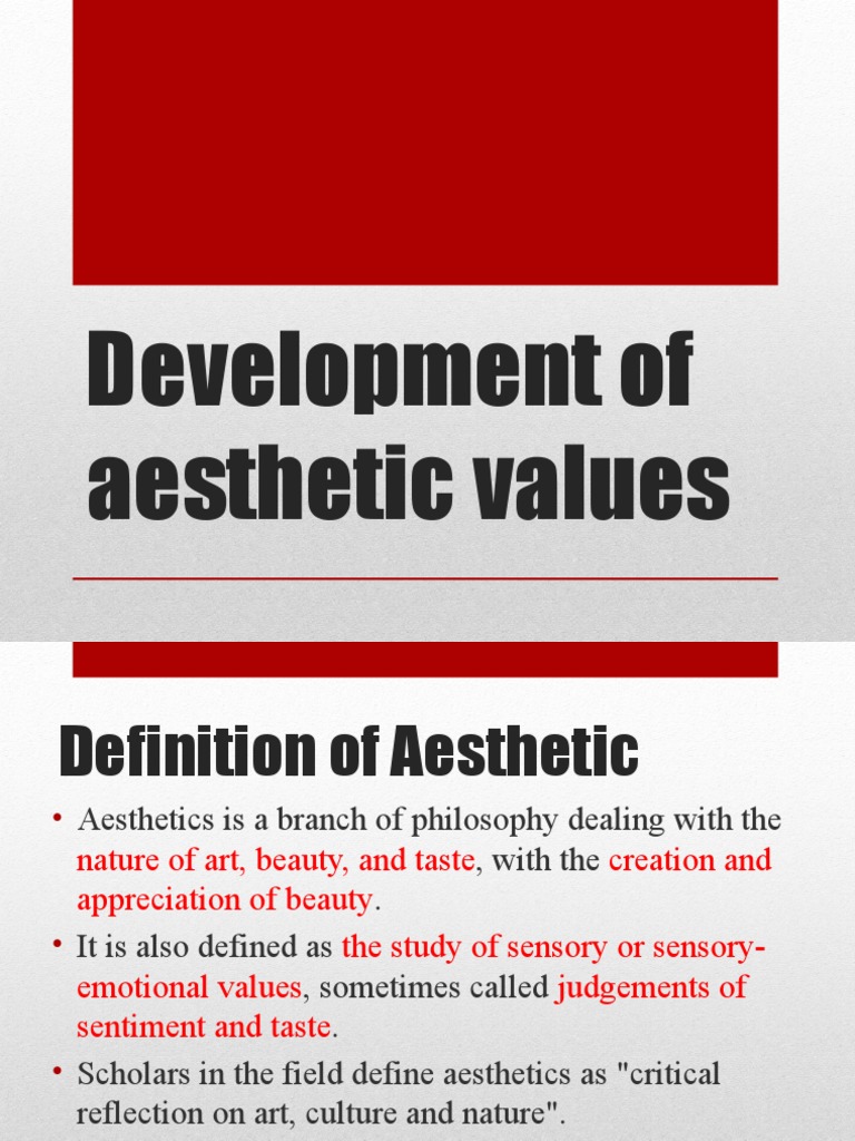 Aesthetic Values in Child Development | PDF | Aesthetics | Emotions