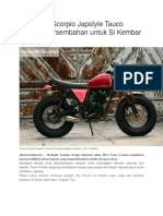 Modifikasi Scorpio Japstyle Tauco Custom Persembahan Untuk Si Kembar