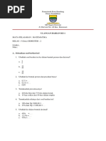 Soal Matematika Kelas 5 Semester 2 Ulangan Harian Ke-1