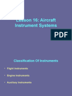 Lesson 16: Aircraft Instrument Systems