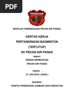 Kertas Kerja Pertandingan Badminton 2010