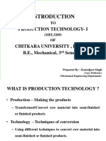 PT1 - Lect 1 Introduction To Production Technology