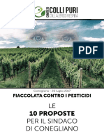 Conegliano - Opuscolo Fiaccolata Contro i Pesticidi Del 20.7.2017 Con Le 10 Richieste Per Il Sindaco Di Conegliano