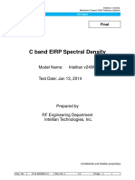 C Band EIRP Spectral Density: Model Name: Intellian v240M