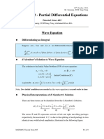 MATH4052 - Partial Differential Equations: Wave Equation