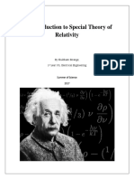 An Introduction to Einstein's Special Theory of Relativity (STR