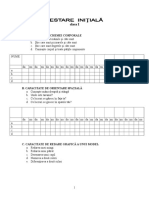 Fisa de Evaluare Initiala Psihomotricitate