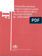 Clasificarea Internationala A Functionarii Dizabilitatii Si Sanatatii CIF CT Verrsiunea Pentru Copii Si Tineri 2012 PDF