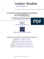 Bachmann - 2001 - Trust, Power and Control in Trans-Organizational Relations