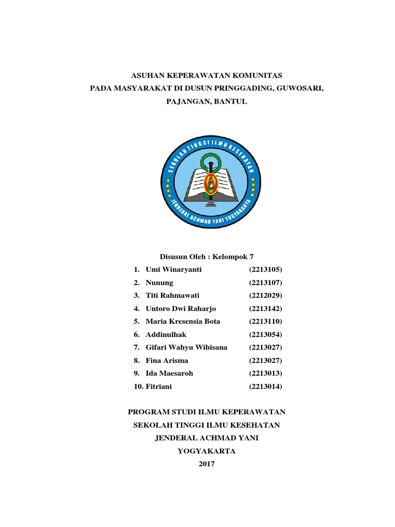 Askep Pengkajian Komunitas Dusun Pringgading Pdf
