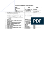 Time Schedule Semester X