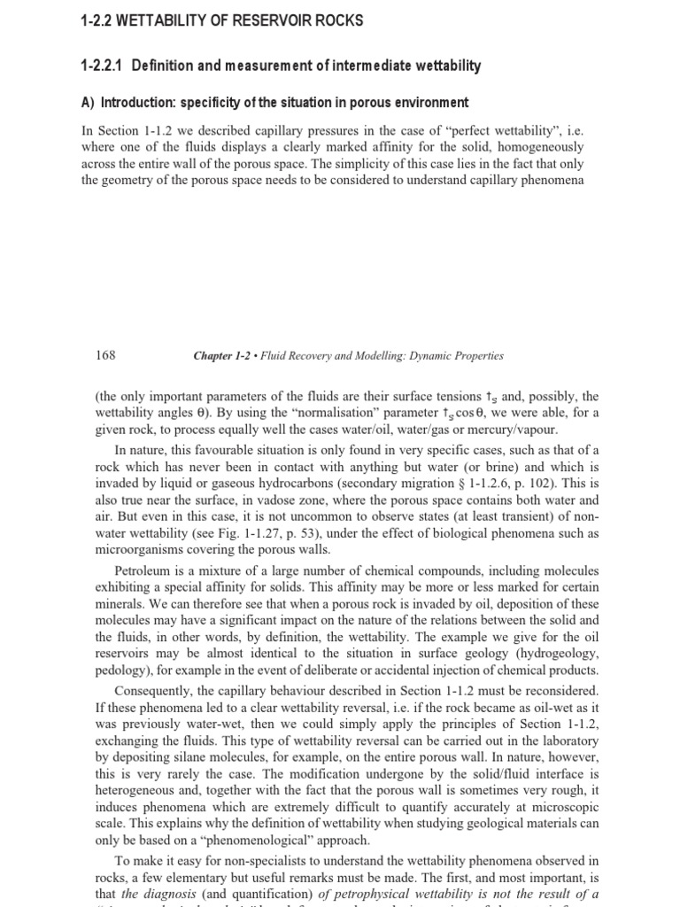 Reservoir Rock Wettability Analysis | PDF | Wetting | Petroleum Reservoir