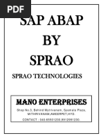 SP Rao Abap Material