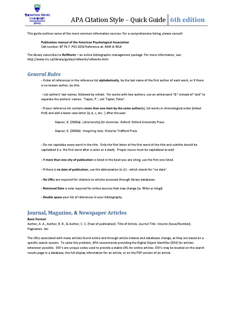 apa citation research