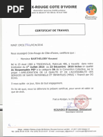 Attestation de Service Rendu | PDF