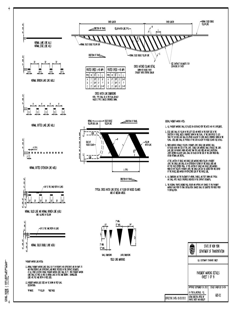 Pavement Markings 68501050213 Lane Sidewalk