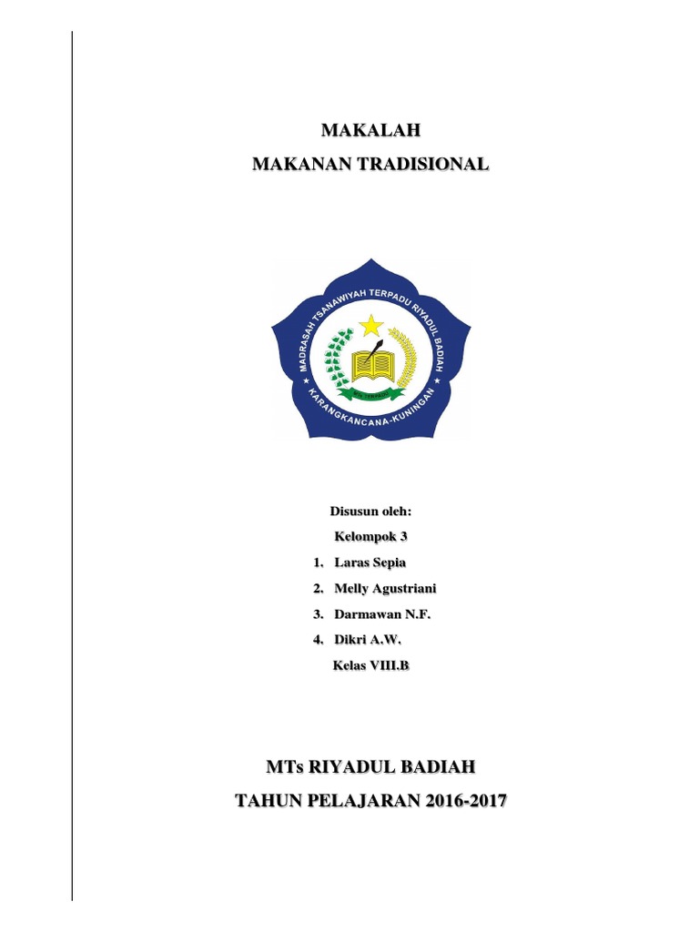 Makalah Makanan Tradisional 2