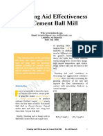 The Effectiveness of The Grinding Aid in Cement Ball Mill 2