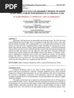 Consumer satisfaction towards direct Benefit Transfer of LPG (DBTL) scheme with Reference to Avadi, Chennai