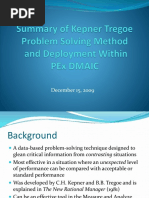 Summary of Kepner Tregoe Rev2