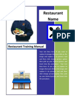 Restaurant Manual Template