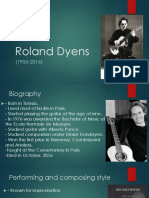 Roland Dyens: Guitarist and Composer