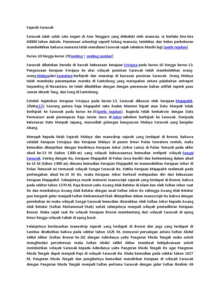 Sejarah Sarawak  PDF