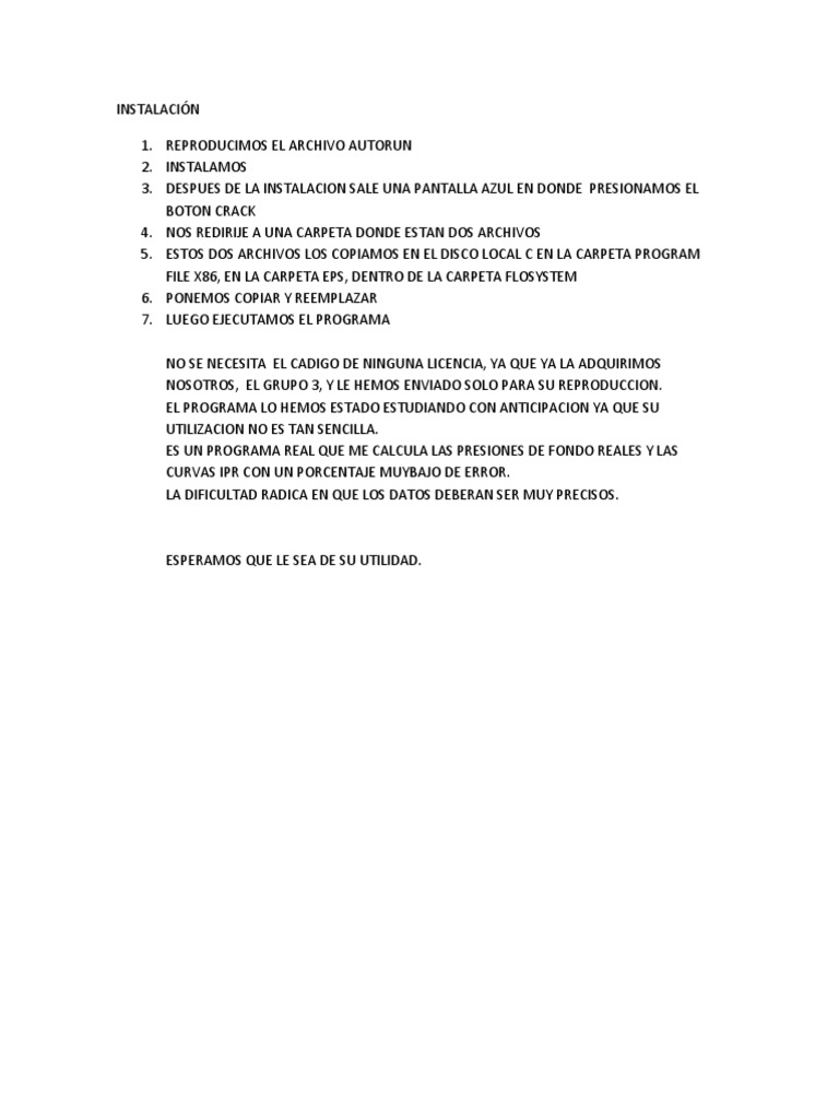 Instalación de Wellflo Software | PDF