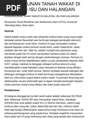 Kes Wakaf Pdf