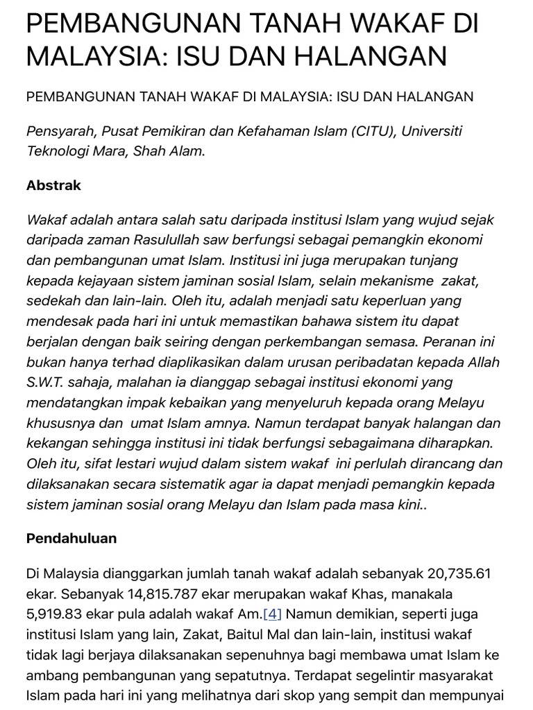Kes Wakaf Pdf