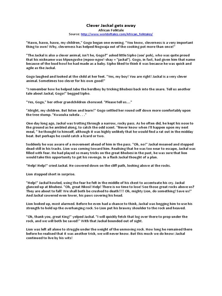 The World Folktales PDF Hunting