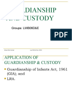 Ancillary Claim-Guardianship and Custody