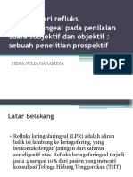 Dampak Dari Refluks Laringofaringeal Pada Penilaian Suara Subjektif