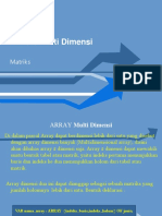 ARRAY Multi Dimensi