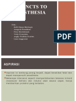 Adjuncts To Anesthesia Terjemahan