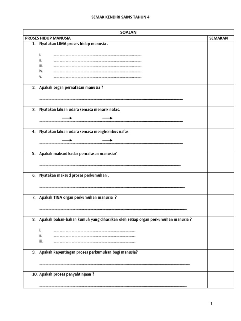 Semak Kendiri Sn T4 Kssr Pdf