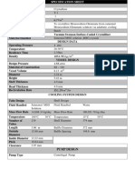 Crystallizer Specification Sheet