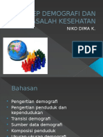 Konsep Demografi Dan Masalah Kesehatan