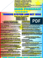 Pagbabago Program Under Torrens System Act 1858