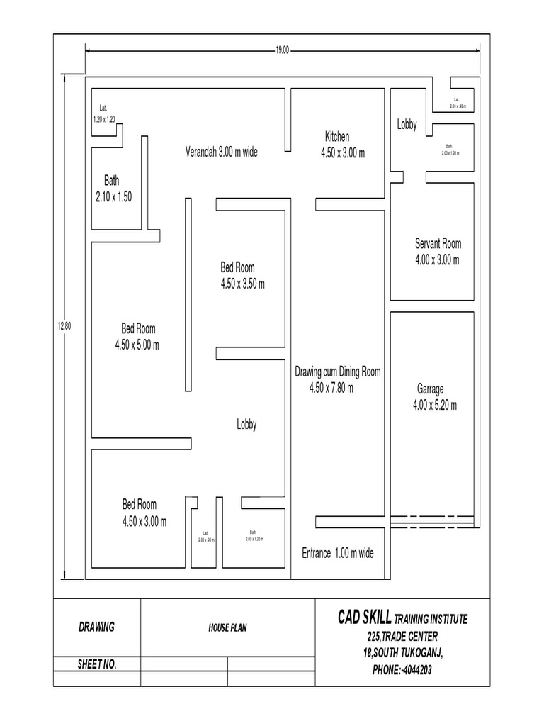 Detailed House Plan with Dimensions | PDF | Houses | Housing