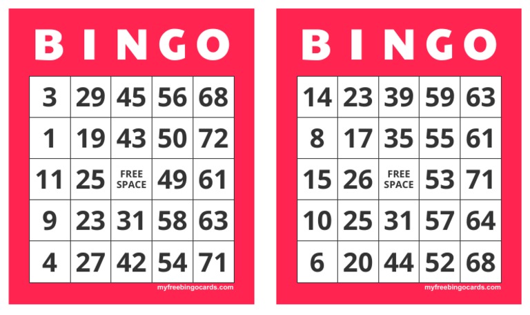 Free Bingo Card Templates | PDF